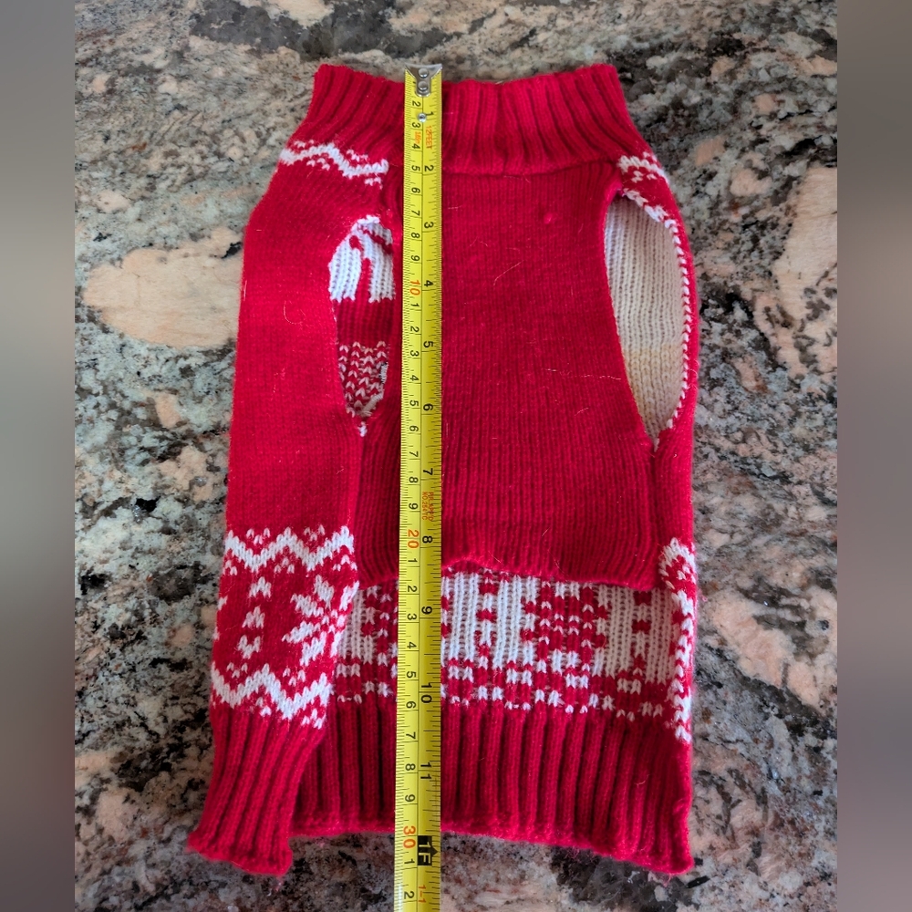 2/$18 Santa Knitted Dog Sweater - Picture 3 of 4